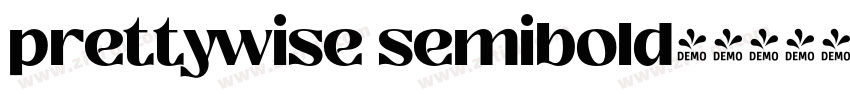prettywise semibold字字体转换